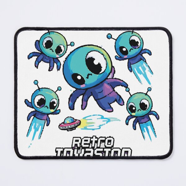 Item preview, Cartoon Space Invaders: Retro Invasion designed and sold by ClassicInkPress.