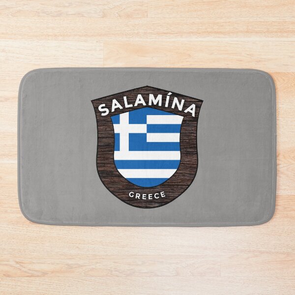 Item preview, Salamína Greece Emblem Flag designed and sold by World Designs.