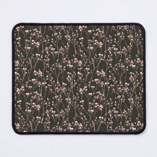 Item preview, Gypsophila flowers twig watercolor seamless pattern. Beige pink pastel coloured plant. Illustration designed and sold by BartolArt.