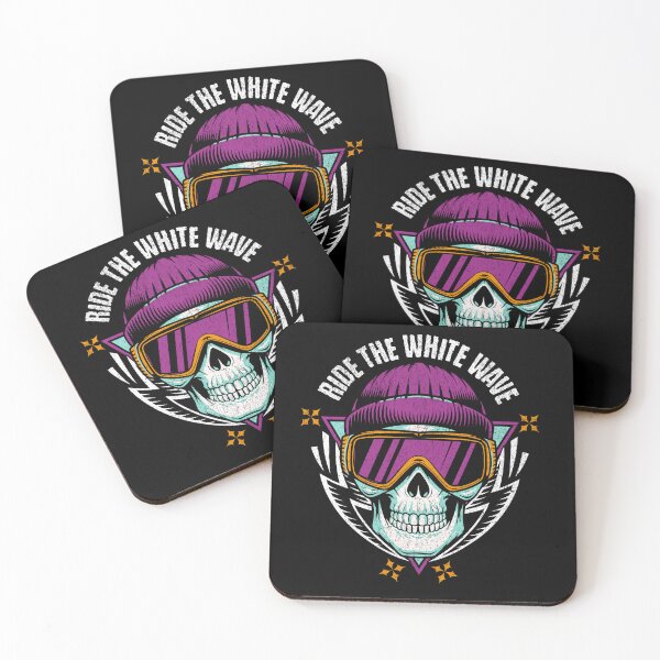 Item preview, Ride The White Wave | Retro Ski Skull Design designed and sold by Soulful Stash .