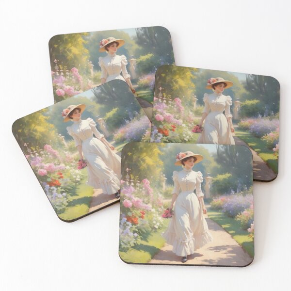 Item preview, Elegance in Bloom: Victorian Woman in the Garden designed and sold by BlareBlare.