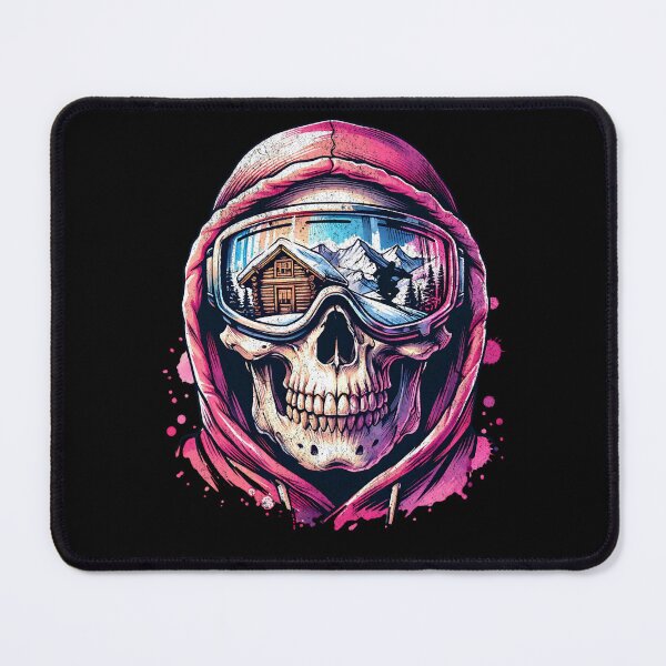 Item preview, Ski Skull Reflection | Retro Snowboarding Adventure designed and sold by Soulful Stash .