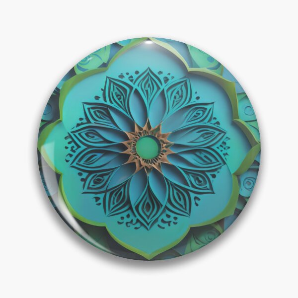 Item preview, Teal Floral Art  designed and sold by DigitalHeadache.