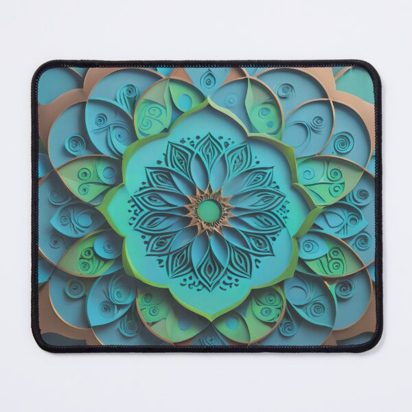 Item preview, Teal Floral Art  designed and sold by DigitalHeadache.