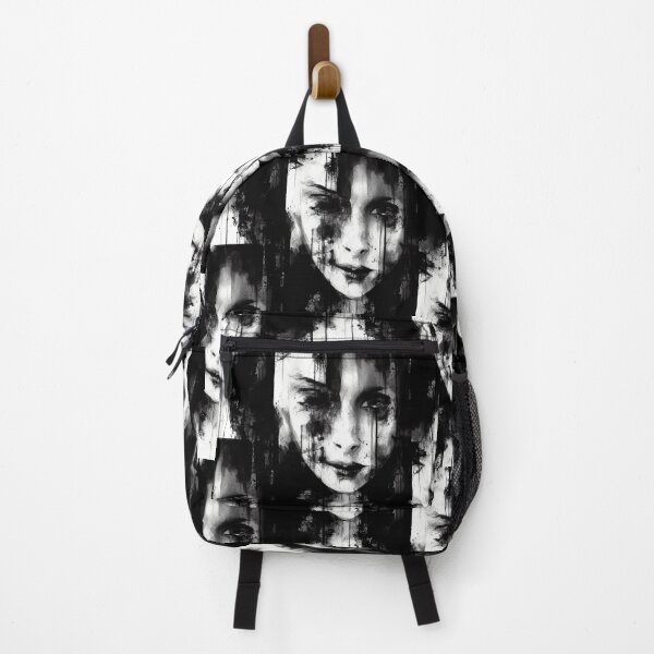 Item preview, disfigured ink portrait of a woman designed and sold by optimusprime39.