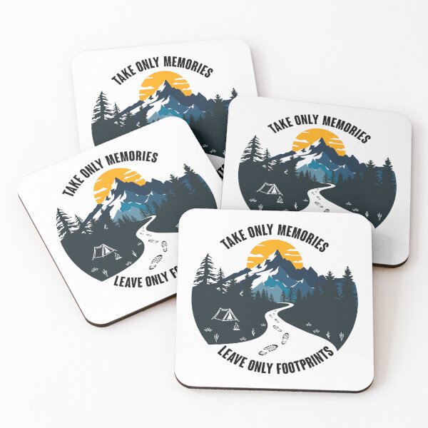 Item preview, TAKE ONLY MEMORIES, LEAVE ONLY FOOTPRINTS design designed and sold by ArthousePromos.