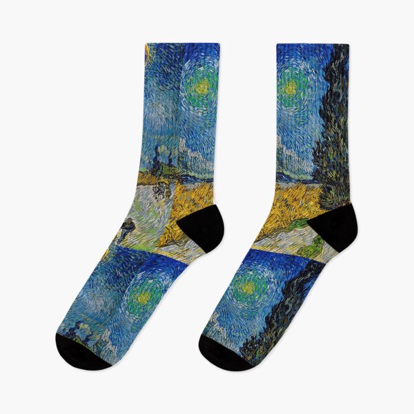 Item preview, Vincent van Gogh Road With Cypress And Star designed and sold by ByOxCe.