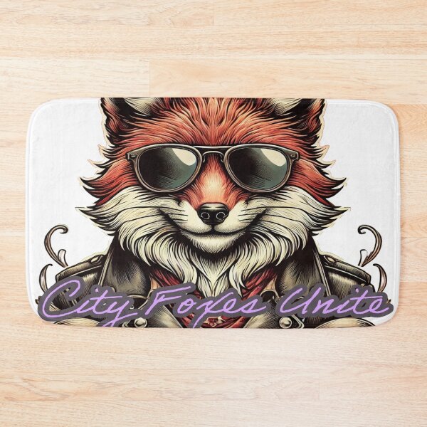 Artikelvorschau, Stadtfüchse vereint - Retro Urban Fox Design entworfen und verkauft von Nauert's.