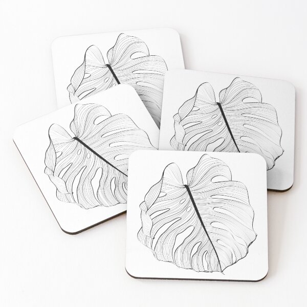 Item preview, Monstera leaf sketch by hand drawing. Leaf art highly detailed in line art style. designed and sold by MatyKotiv.