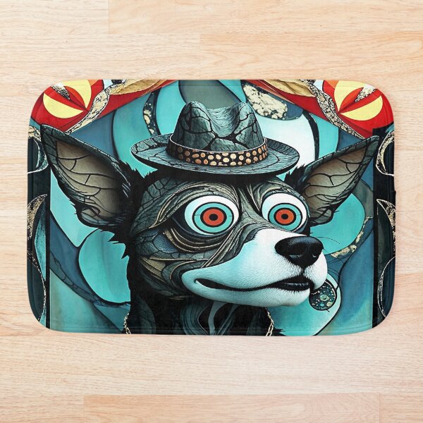 Item preview,  Funny Artistic Dog with Hat designed and sold by Artistic Trio  Design.