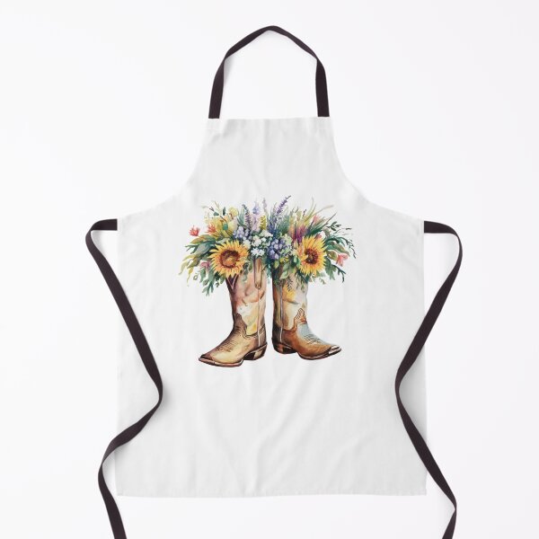 Item preview, Modern Trendy Watercolor Cowboy Boots Cowgirl Boots Sunflowers designed and sold by SOUFIANE1991.