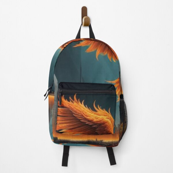 Item preview, "Phoenix Rising Over Modern Metropolis" designed and sold by InkspiredCreation.