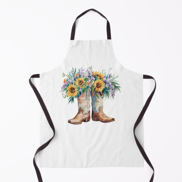 Item preview, Modern Trendy Watercolor Cowboy Boots Cowgirl Boots Sunflowers designed and sold by SOUFIANE1991.