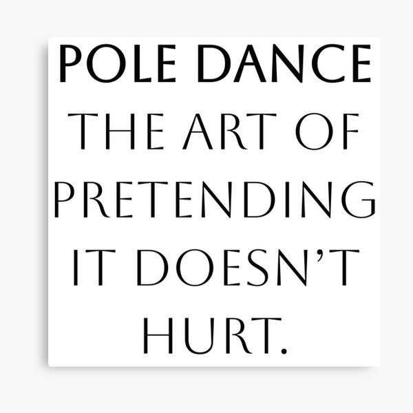 Item preview, Pole dance stickers quotes "the art of pretending it doesn’t hurt" designed and sold by MarieBlly.