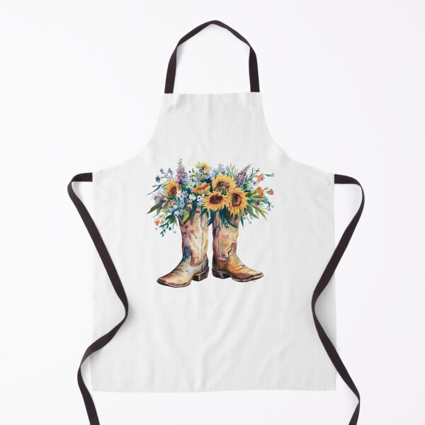 Item preview, Modern Trendy Watercolor Cowboy Boots Cowgirl Boots Sunflowers designed and sold by SOUFIANE1991.