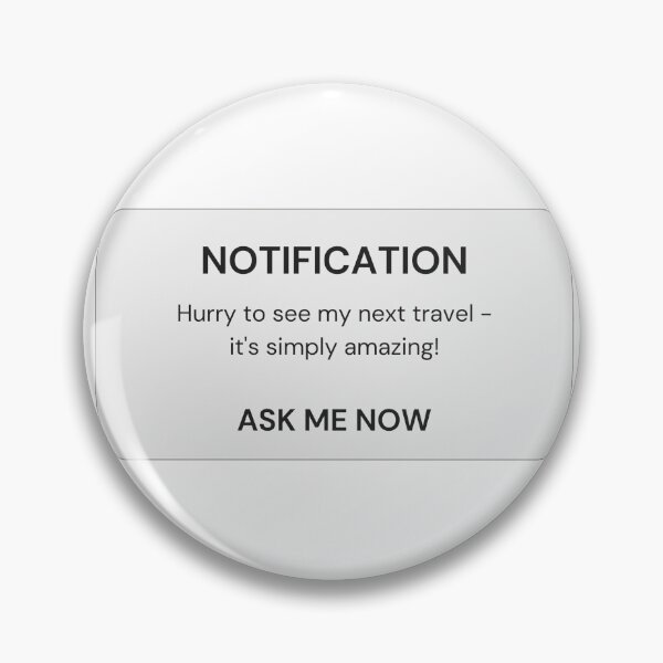 Item preview, Aesthetic travel notification designed and sold by ElizabethCoelho.