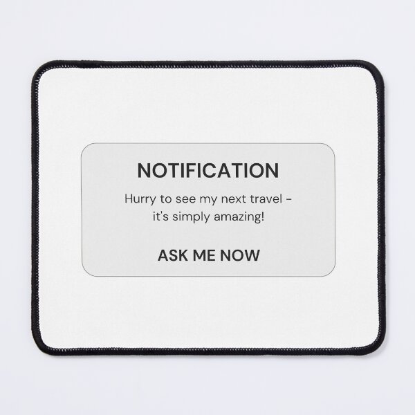 Item preview, Aesthetic travel notification designed and sold by ElizabethCoelho.