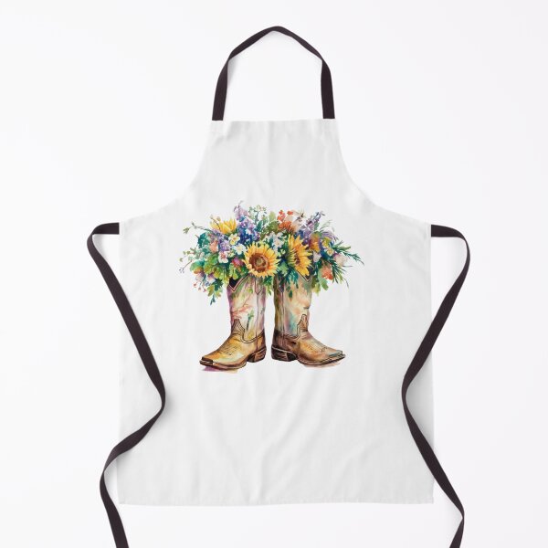 Item preview, Modern Trendy Watercolor Cowboy Boots Cowgirl Boots Sunflowers designed and sold by SOUFIANE1991.