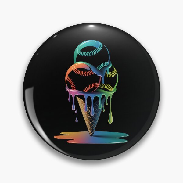 Artikelvorschau, Buntes Baseball-Eis – Dies ist das perfekte Geschenk für Baseball-Fans, Eisliebhaber und alle, die lebendige, einzigartige und künstlerische Designs mögen! entworfen und verkauft von ZyziowskyArt.