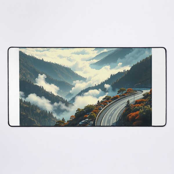 Item preview, Ember-Lit Path Through Serene Mist designed and sold by PanoramaPrints.