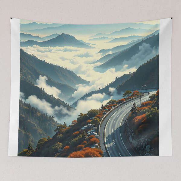 Item preview, Ember-Lit Path Through Serene Mist designed and sold by PanoramaPrints.