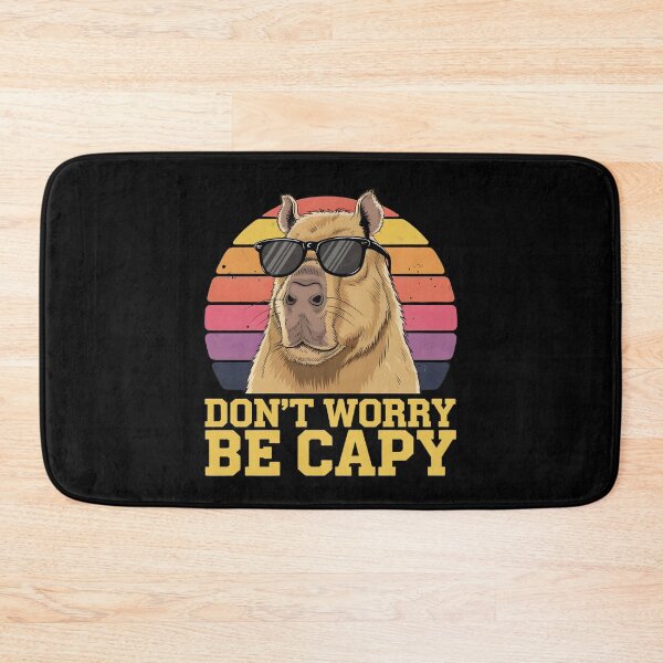 Item preview, Retro Don’t Worry Be Capy Cute Vintage Capybara designed and sold by AniArtPL.