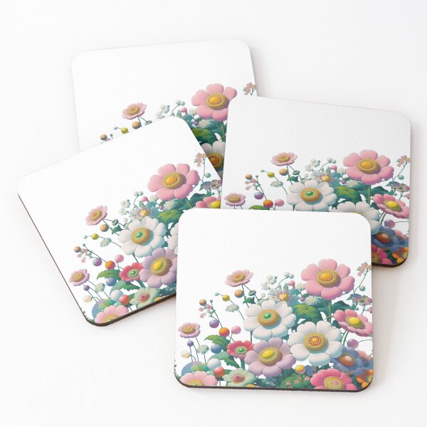 Item preview, Flowers, botanical, spring, floral pattern, cottagecore, japanese pop art designed and sold by Sugar Wisdom .