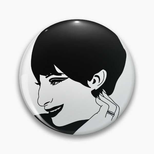 Item preview, Barbra Streisand Black And White designed and sold by byebyesally.