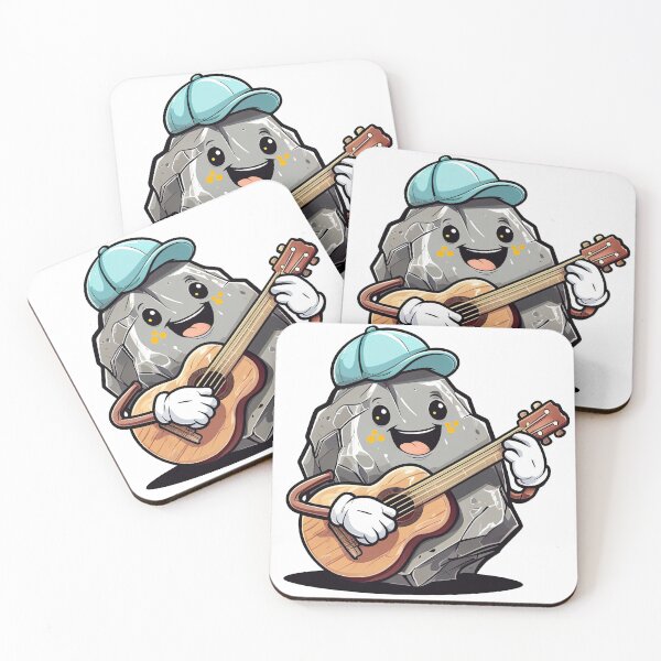 Item preview, Rock Playing Acoustic Guitar designed and sold by GetContented.