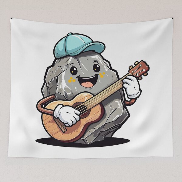 Item preview, Rock Playing Acoustic Guitar designed and sold by GetContented.