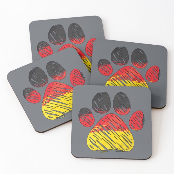 Item preview, Deutschland Flag with Dog Cat Paw designed and sold by Zakrytos ★★★★★.