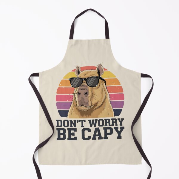 Item preview, Retro Don’t Worry Be Capy Cute Vintage Capybara designed and sold by AniArtPL.