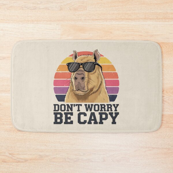 Item preview, Retro Don’t Worry Be Capy Cute Vintage Capybara designed and sold by AniArtPL.