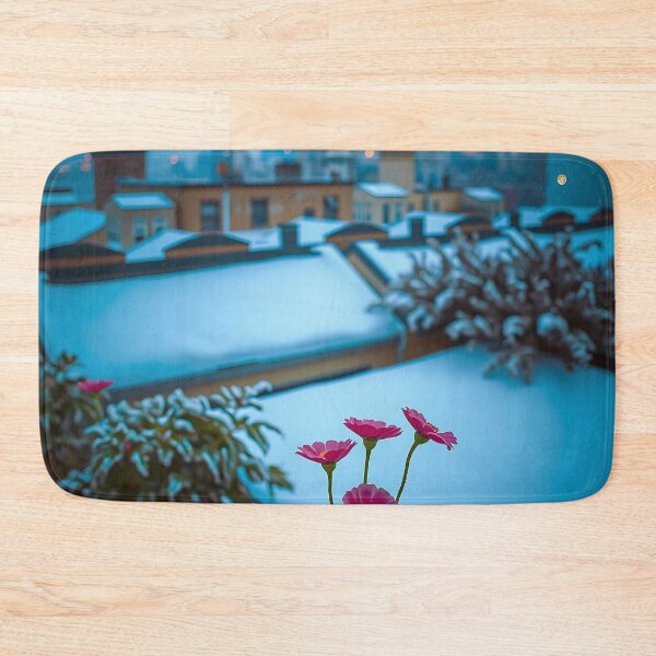 Item preview, Enchanted Pink Blooms In Frosty Night Sky designed and sold by PanoramaPrints.