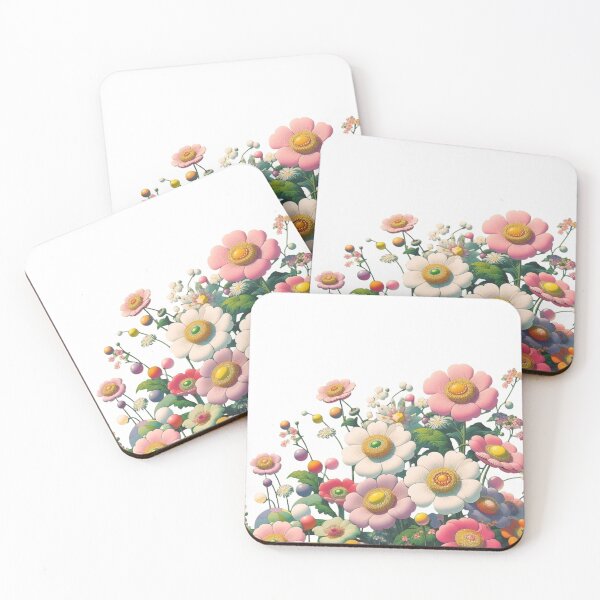 Item preview, Flowers, botanical, spring, floral pattern, cottagecore, japanese pop art designed and sold by Sugar Wisdom .