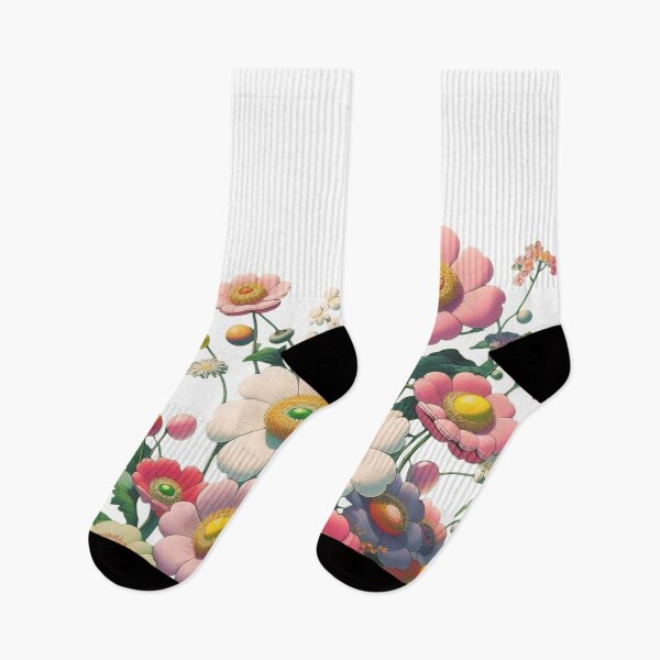Item preview, Flowers, botanical, spring, floral pattern, cottagecore, japanese pop art designed and sold by Sugar Wisdom .