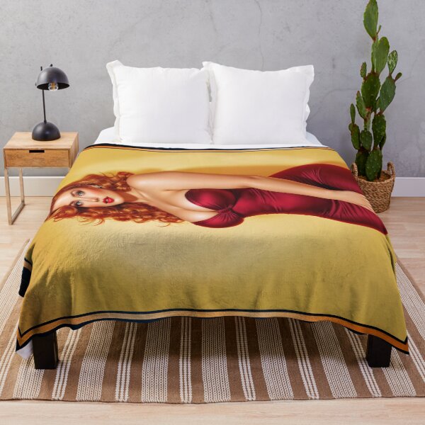 Item preview, Isabella Rosalie Moreau In A Stunning Velvet Red Dress With Fiery Red Curls Mesmorizing AI Concept Art by Xzendor7 designed and sold by Xzendor7 Digital Art Creations.
