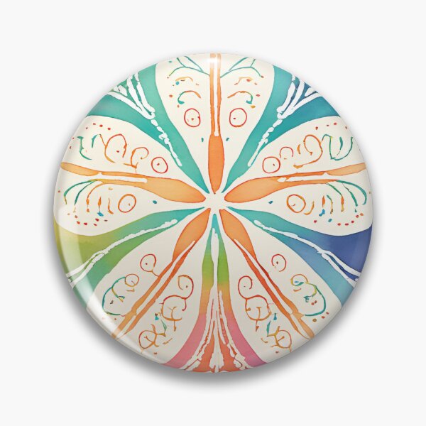 Item preview, Colorful tie dye watercolor sand dollar 2 designed and sold by aubreynicole.