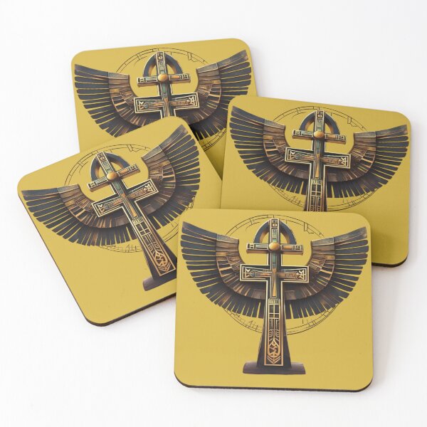 Item preview,  Intricate Egyptian Ankh with Wings Symbol Design for African Spirituality designed and sold by 'VARI'.