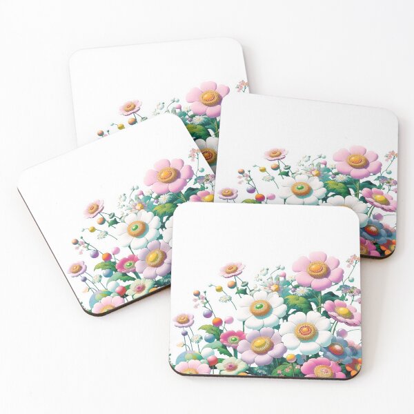 Item preview, Flowers, botanical, spring, floral pattern, cottagecore, japanese pop art designed and sold by Sugar Wisdom .