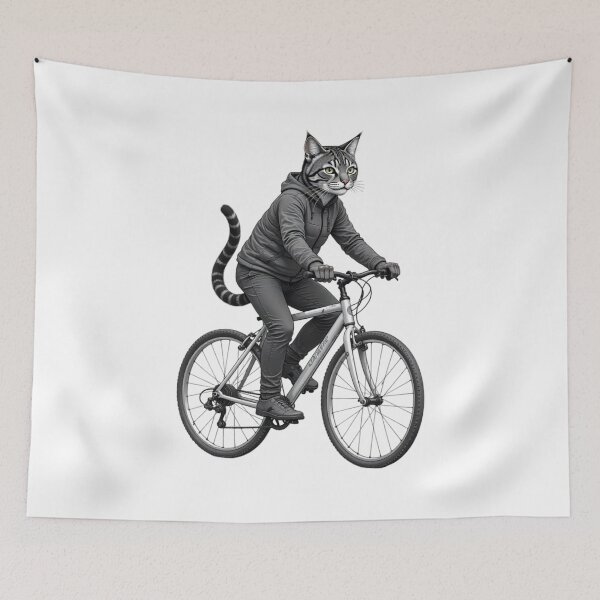 Item preview, Cat On A Bike T Shirt designed and sold by Suzel-store.