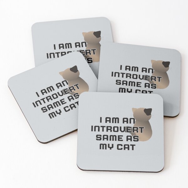 Item preview, I am an introvert same as my cat tee shirt designed and sold by Teeandnat.