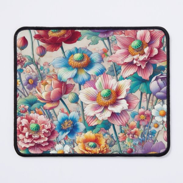 Item preview, Flowers, botanical, spring, floral pattern, cottagecore, japanese pop art designed and sold by Sugar Wisdom .