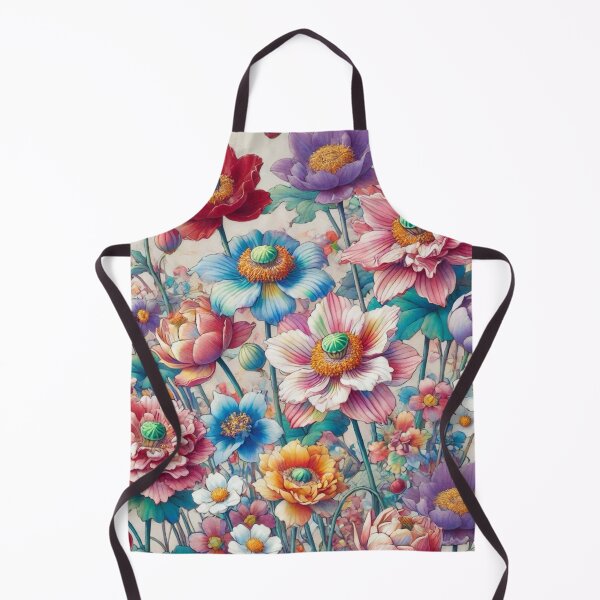 Item preview, Flowers, botanical, spring, floral pattern, cottagecore, japanese pop art designed and sold by Sugar Wisdom .