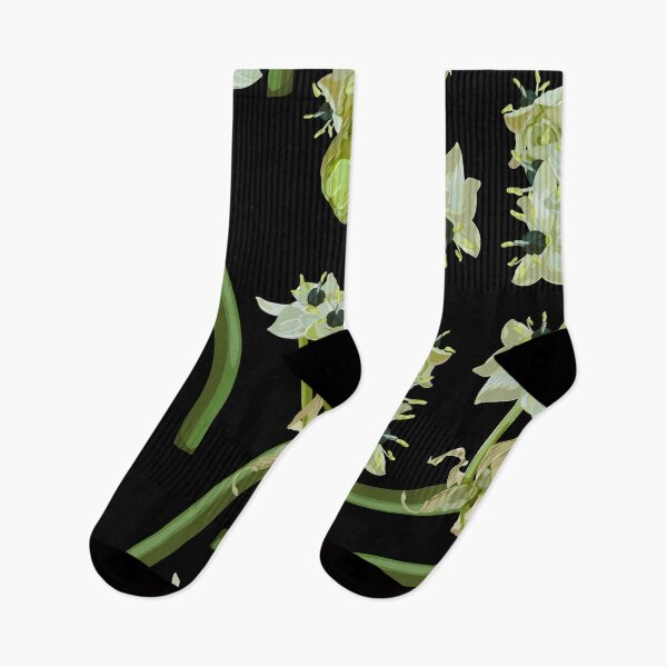 Item preview, Tropical plant with star-of-Bethlehem, or grass lily (Ornithogalum umbellatum). Flowers and exotic plant. designed and sold by MatyKotiv.