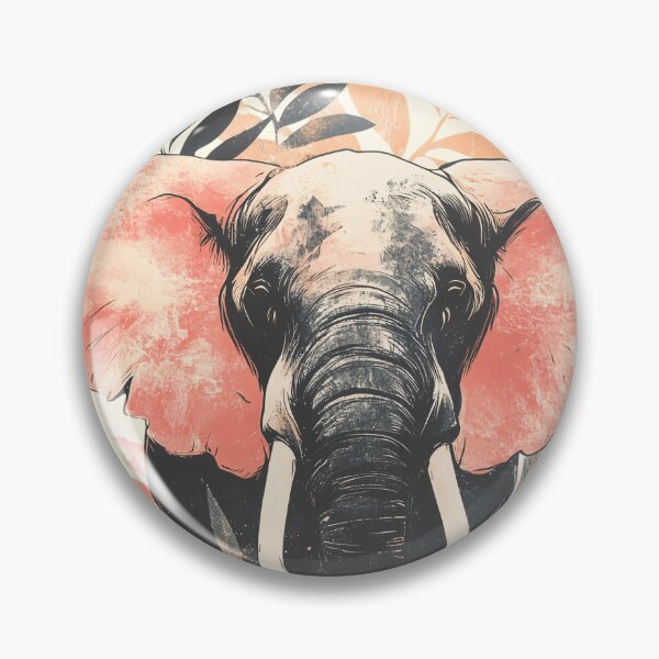 Item preview, Vintage Elephant Animal and Plants Design designed and sold by PurrGreen.