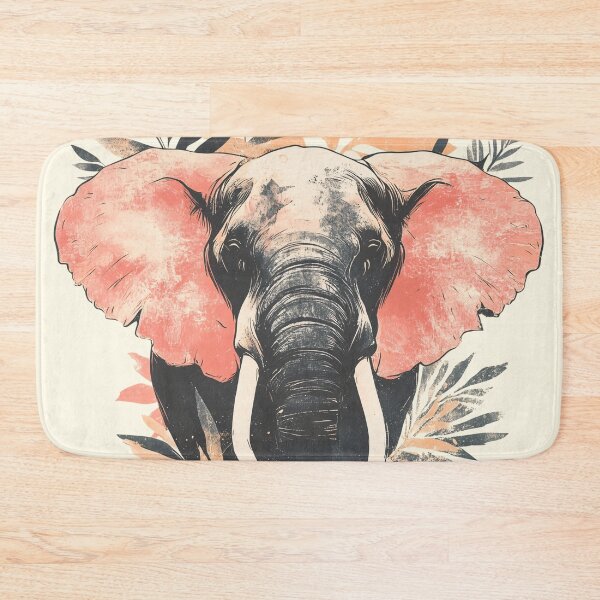 Item preview, Vintage Elephant Animal and Plants Design designed and sold by PurrGreen.
