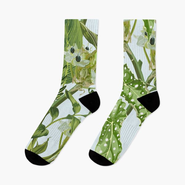 Item preview, Tropical plant with star-of-Bethlehem, or grass lily (Ornithogalum umbellatum). Flowers and exotic plant.  designed and sold by MatyKotiv.