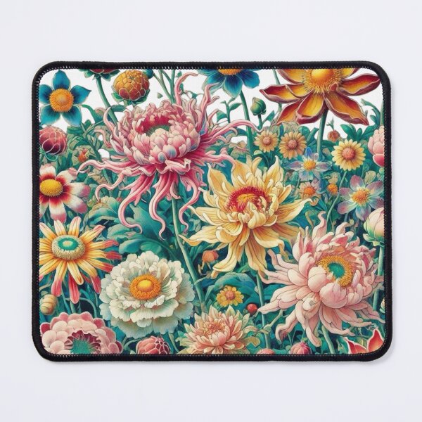 Item preview, Flowers, botanical, spring, floral pattern, cottagecore, japanese pop art designed and sold by Sugar Wisdom .