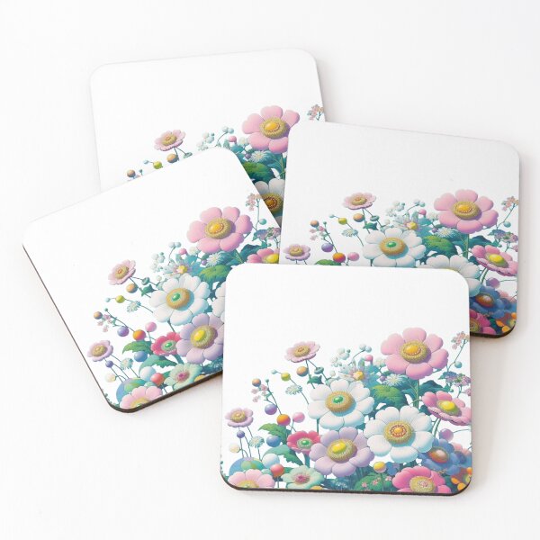 Item preview, Flowers, botanical, spring, floral pattern, cottagecore, japanese pop art designed and sold by Sugar Wisdom .